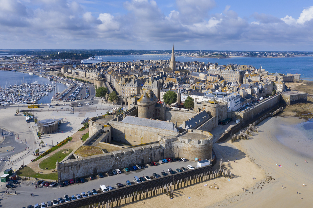 4Pfoten-Urlaub Luftaufnahme von Saint-Malo