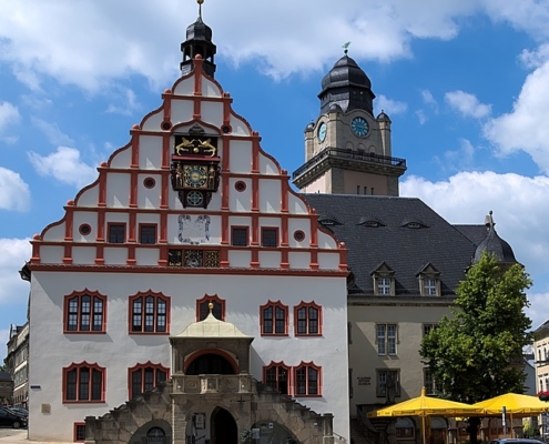 4Pfoten-Urlaub Rathaus von Plauen